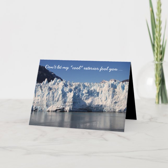 Burning with Love Glacier and Volcano Card (Front)