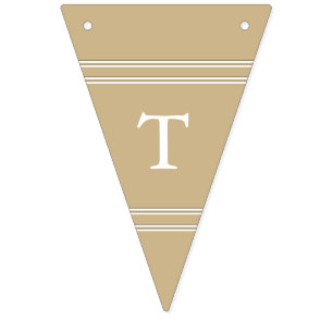 Burnished Matte Gold Wedding Bunting