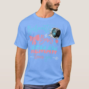 Burnouts Or Bows Memaw Loves You Gender Reveal  T-Shirt