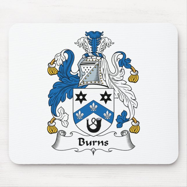 Burns Family Crest Mouse Pad (Front)