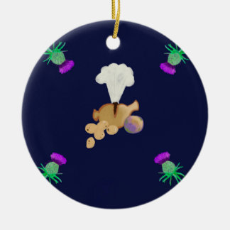 Burns supper ceramic tree decoration
