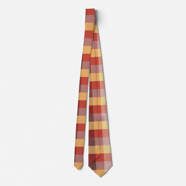 Burnt browns autumn tie (Back)