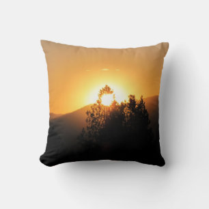 Burnt by a sunset cushion
