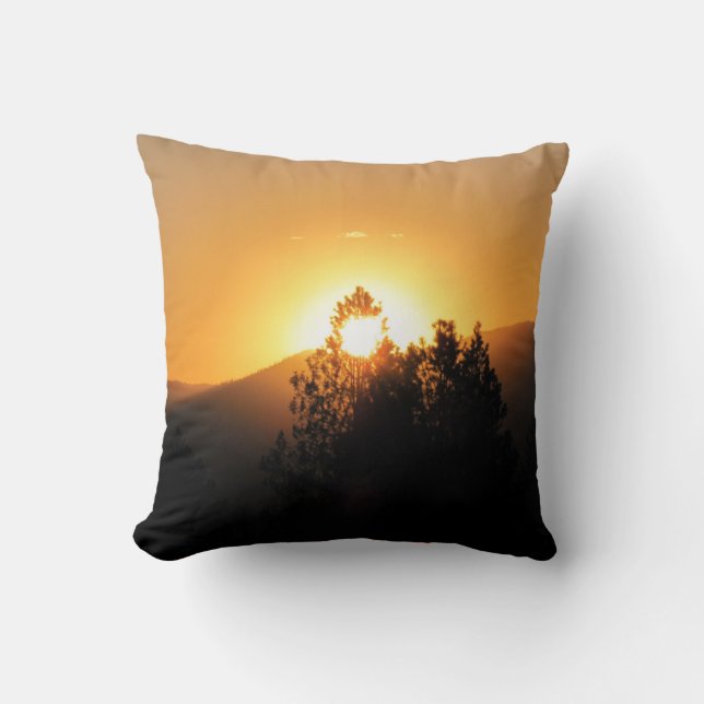Burnt by a sunset cushion (Front)