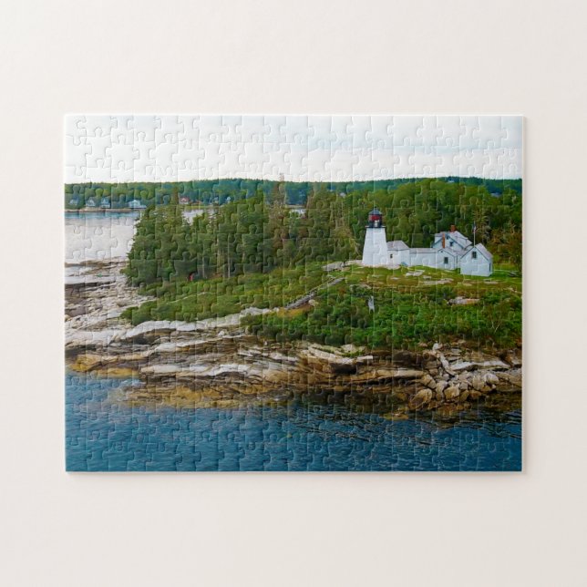 Burnt Island Lighthouse Jigsaw Puzzle (Horizontal)