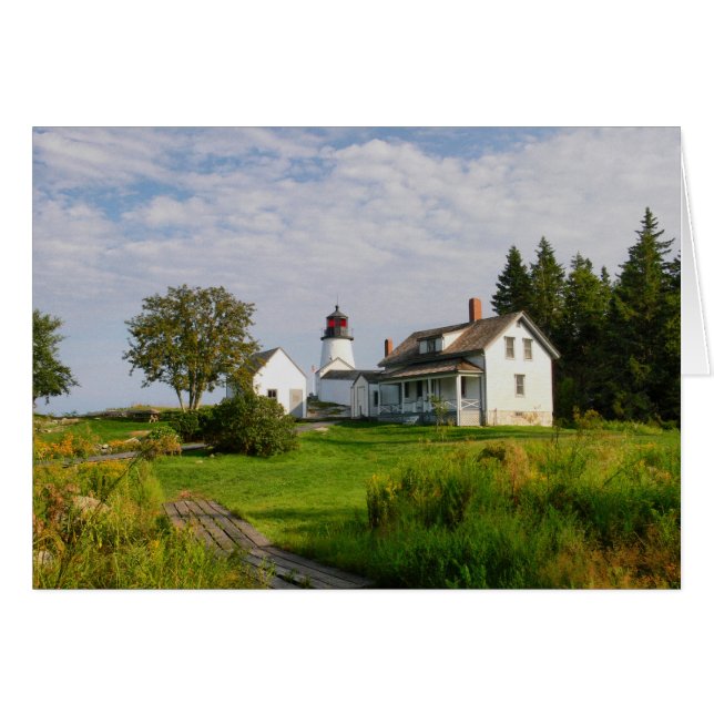 Burnt Island LighthouseCard (Front Horizontal)