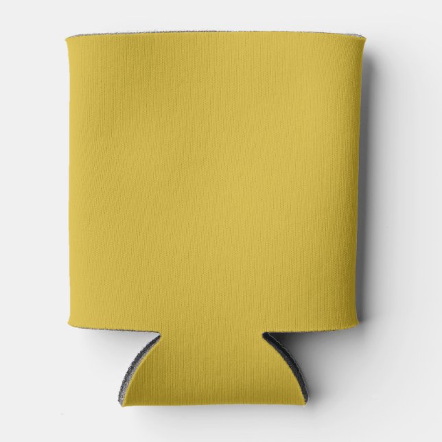 Burnt Lemon Solid Colour Can Cooler (Front)