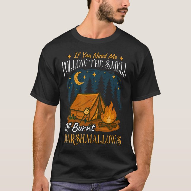 Burnt Marshmallows Camper Camping Lover Adventure  T-Shirt (Front)