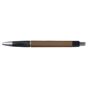 Burnt orange and charcoal five stripe pattern
