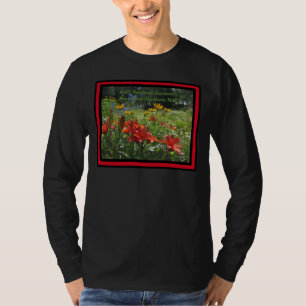 Burnt Orange Asiatic Lilies Garden Framed T-Shirt