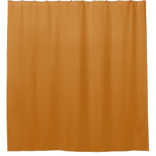 Burnt Orange Brown Solid Color Shower Curtain