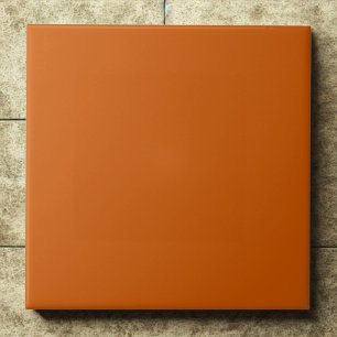 Burnt Orange #cc5500 – Bold, Warm, Rustic Flair Tile