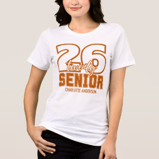 Burnt Orange Class of 2026 Graduation Tri-Blend Shirt