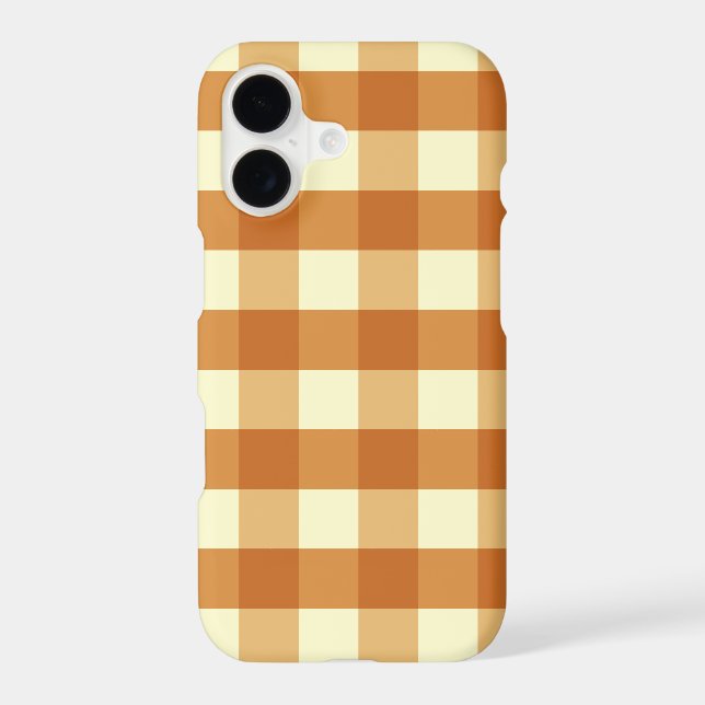 Burnt Orange Cream Autumn Gingham (Back)
