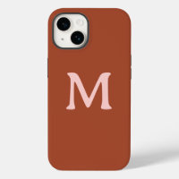 Burnt Orange Custom Monogram 