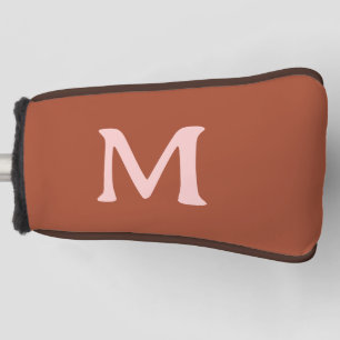 Burnt Orange Custom Monogram Golf Head Cover
