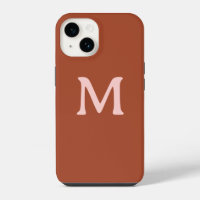 Burnt Orange Custom Monogram