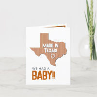 Burnt Orange Herringbone Made in Texas Photo Baby