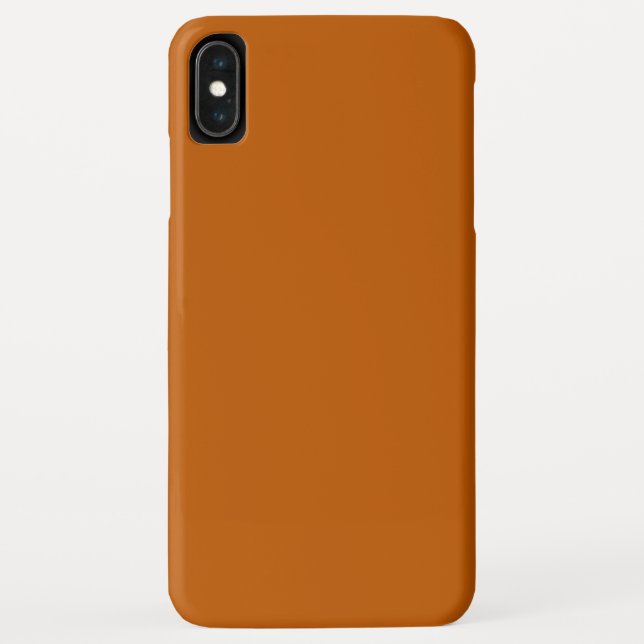 Burnt Orange iPhone XS Max Case (Back)