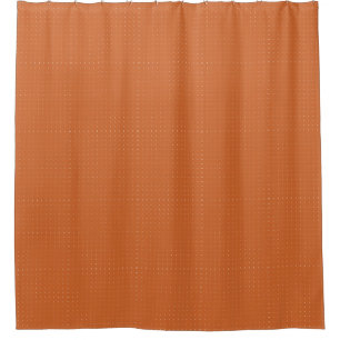 Burnt Orange Mini Dots Grid Background Shower Curtain