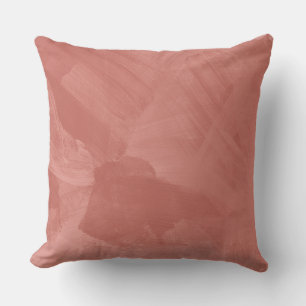 Burnt Orange Paint Brush Pillow