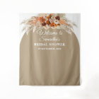 Burnt orange pampas grass terracotta Bridal Shower