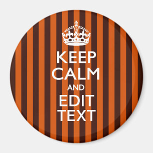 Burnt Orange Personalise This Keep Calm Accent Magnet