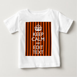 Burnt Orange Personalise This Keep Calm Classic Baby T-Shirt