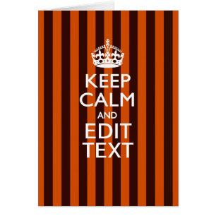 Burnt Orange Personalise This Keep Calm Decor