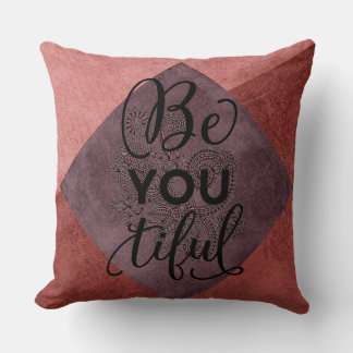Burnt Orange/Plum Beautiful Luxury Pillow