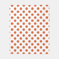 Burnt orange polka dots