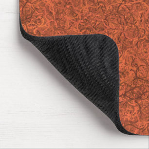 Burnt orange popular pattern mouse pad
