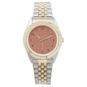 Burnt orange popular pattern watch