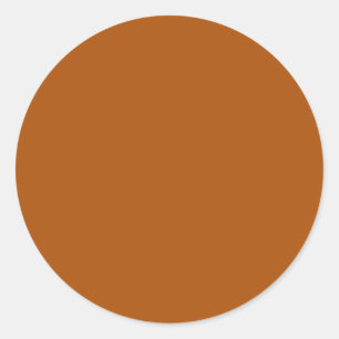 Burnt Orange Round Sticker