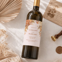Burnt Orange Rustic Fall Leaves Wedding