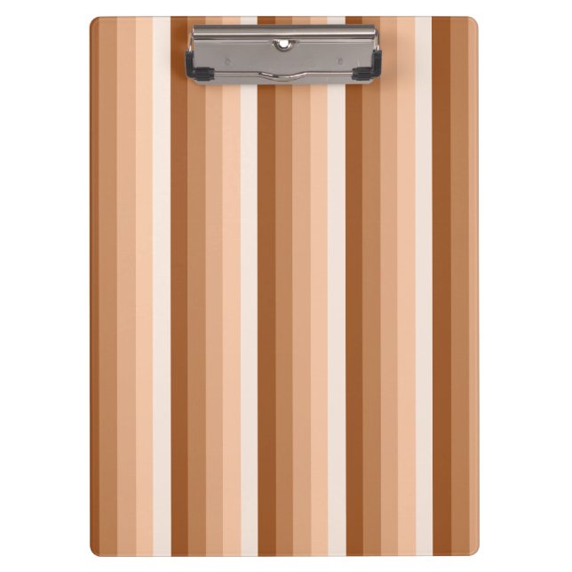 Burnt orange shadow stripes clipboard (Front)