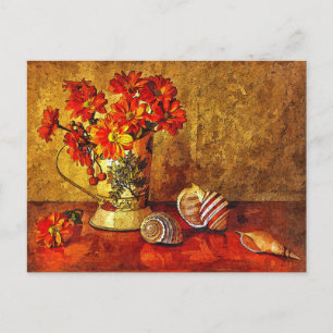 Burnt Orange Shell Postcard