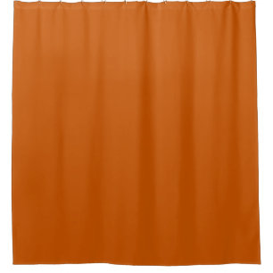 Burnt Orange Shower Curtain