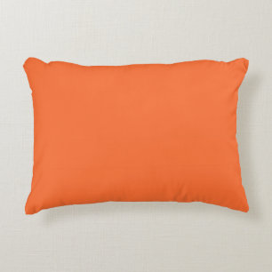 Burnt Orange Solid Colour Decorative Cushion