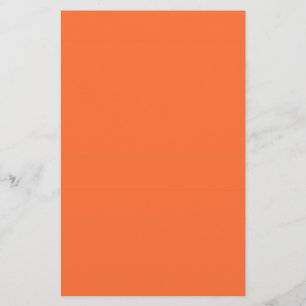 Burnt Orange Solid Colour Stationery