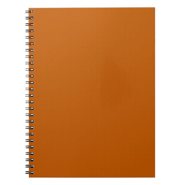 Burnt Orange Spiral Notebook (Front)