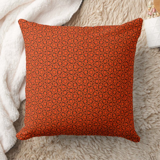 burnt orange throw pillows pattern (Blanket)