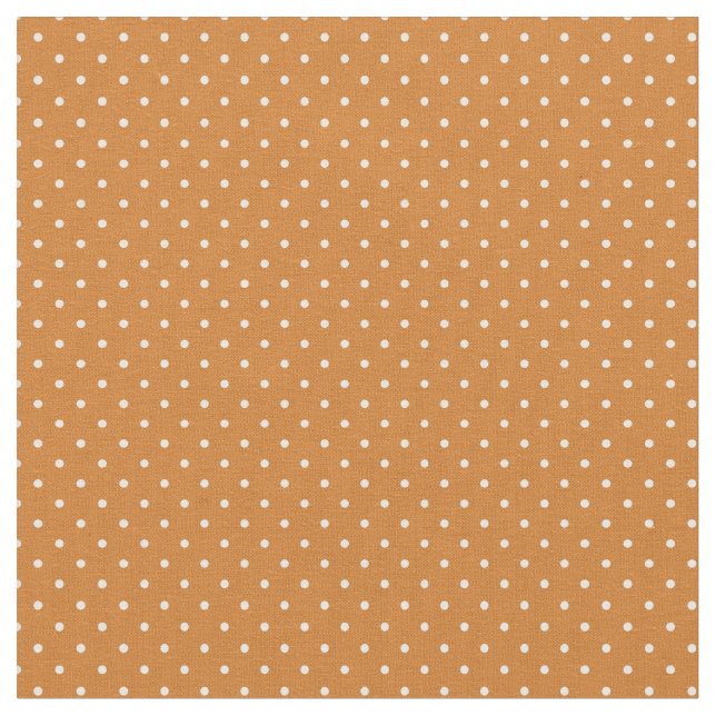 Burnt Orange Tiny Dots Fabric (Close Up)