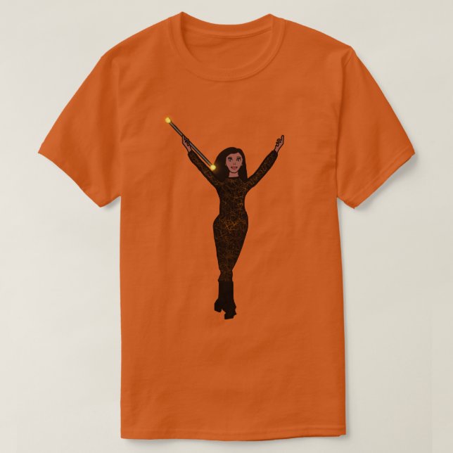 Burnt Orange Twirl Girl T-Shirt (Design Front)