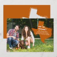 Burnt Orange We've Moved - Dotted Texas Moving