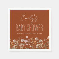 Burnt Orange Wildflower Boho Baby Shower In Bloom