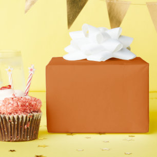 Burnt Orange Wrapping Paper