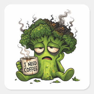 Burnt Out Broccoli Sticker