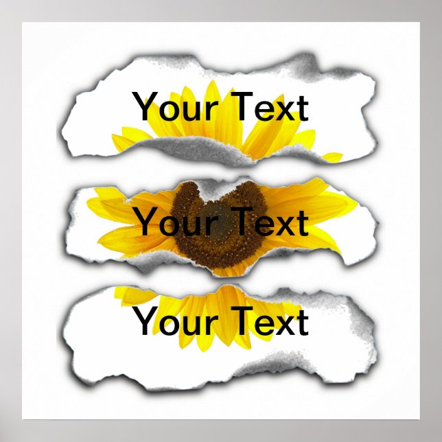 Burnt Paper Template - Customisable Poster (Front)