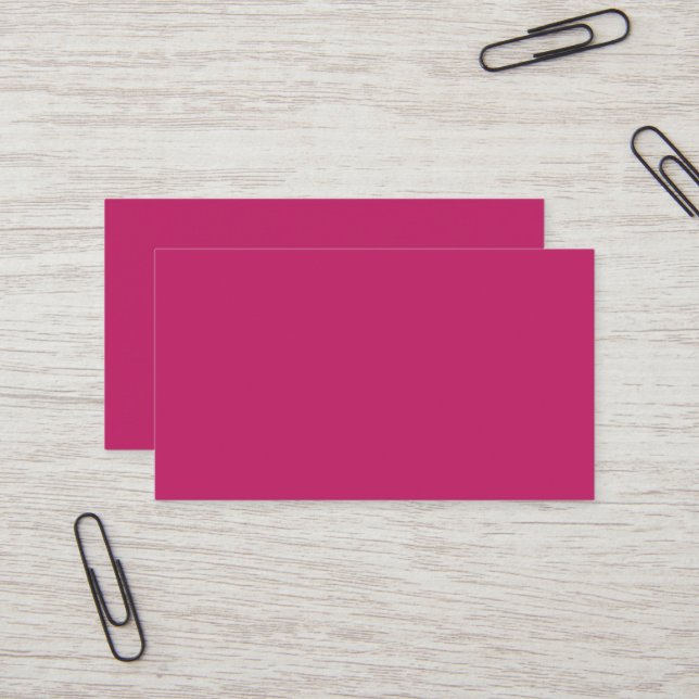 Burnt Pink Business Card (Front/Back In Situ)